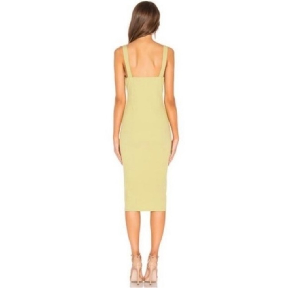 Bustier Bodycon Dress Ribbed Midi - Picture 2 of 11